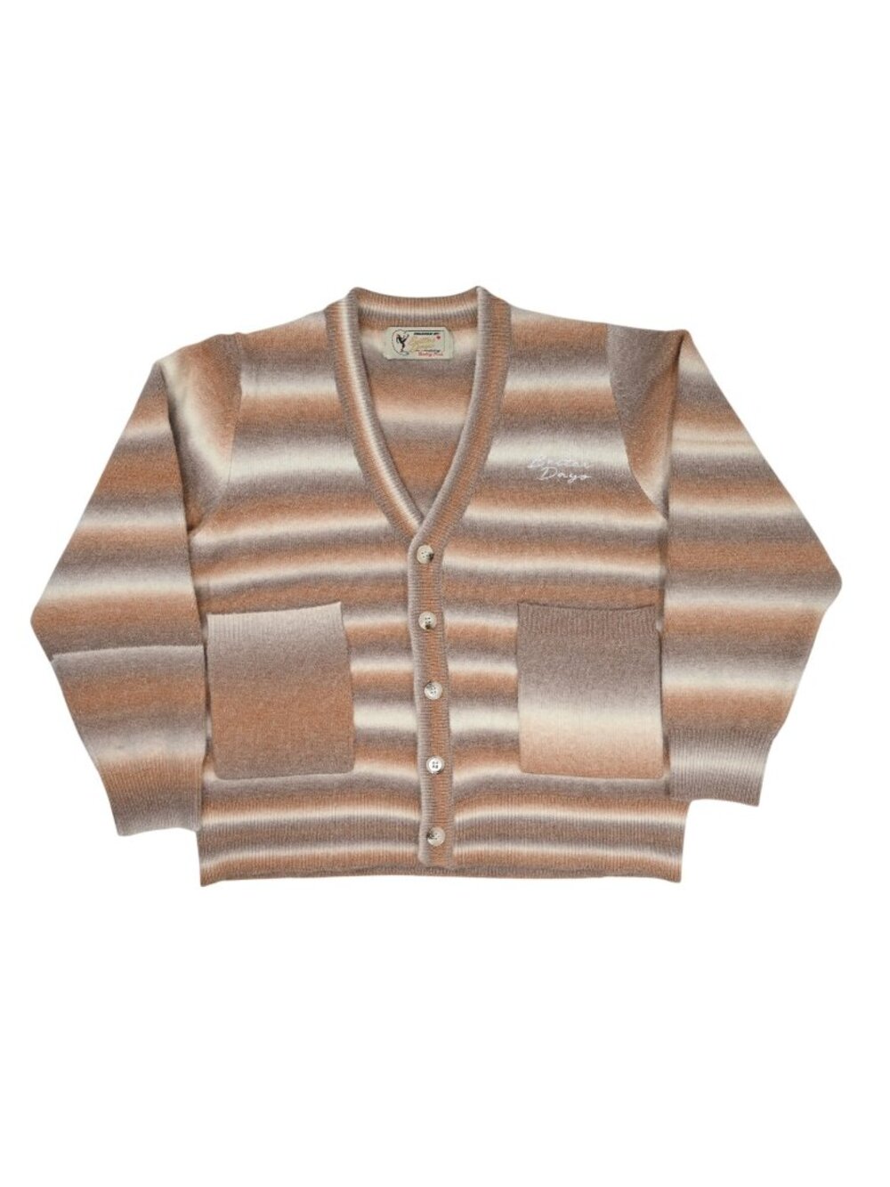 Better Days Gradient Cardigan in Light Brown